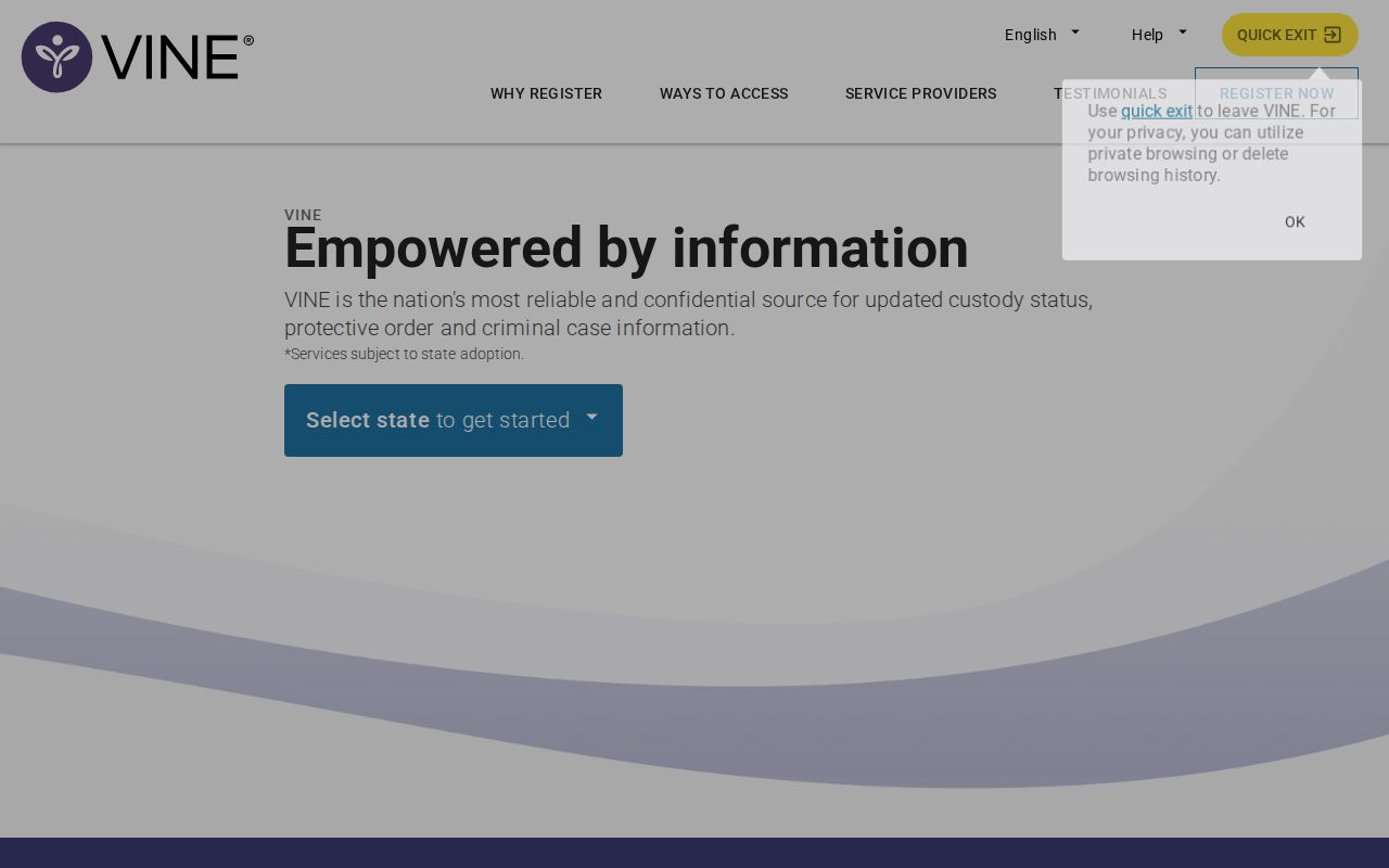 VINELink national custody information interface